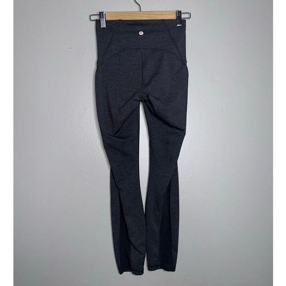 Lululemon Wunder Under High Rise Tight Gray Luxtreme Leggings Size 4 - Picture 7 of 7
